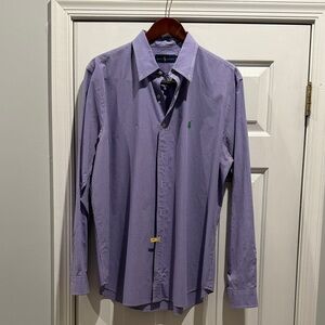 Polo by Ralph Lauren Lavender Check Dress Shirt